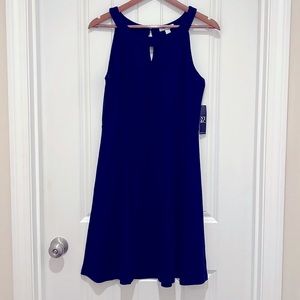 NY&Co: keyhole scuba dress - navy